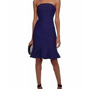 Cinq a Sept Calvina Fluted Candy Dress Indigo Size 0 NWT